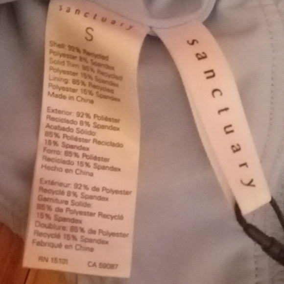 P NWT ladies one piece cut out style swimsuit  Light blue by Sanctuary MSRP $125 - Picture 4 of 8